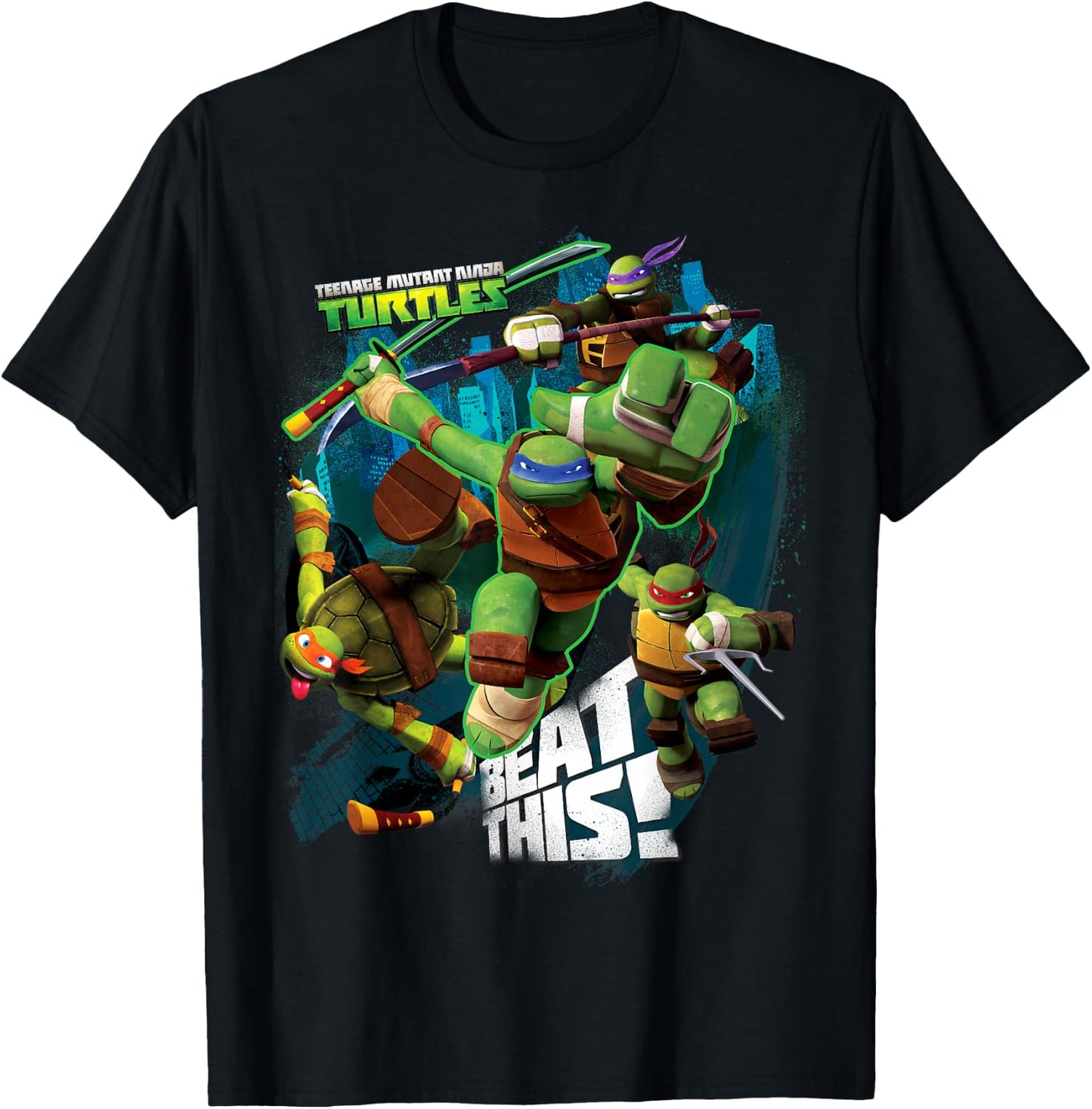 Teenage Mutant Ninja Turtles Beat This T-Shirt - T-Shirt | Black