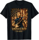 Rosie The Riveter Playing Guitar 4th July 250th Anniversary T-Shirt - T-Shirt | Black