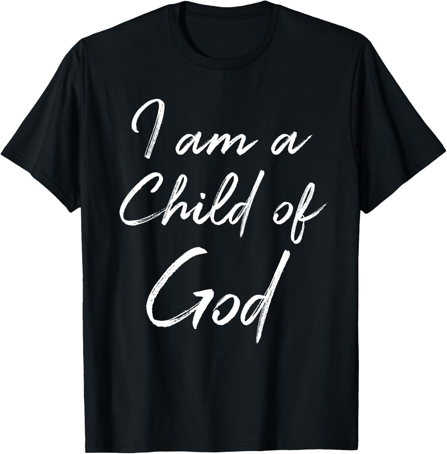 Christian Saying Quote Cute I Am a Child of God T-Shirt - T-Shirt | Black