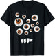 Funny Monster Face Halloween Costume Gift T-Shirt - T-Shirt | Black