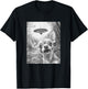 Funny Alien Chihuahua Selfie with UFO T-Shirt - T-Shirt | Black