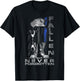 Thin Blue Line - Fallen But Never Forgotten T-Shirt - T-Shirt | Black