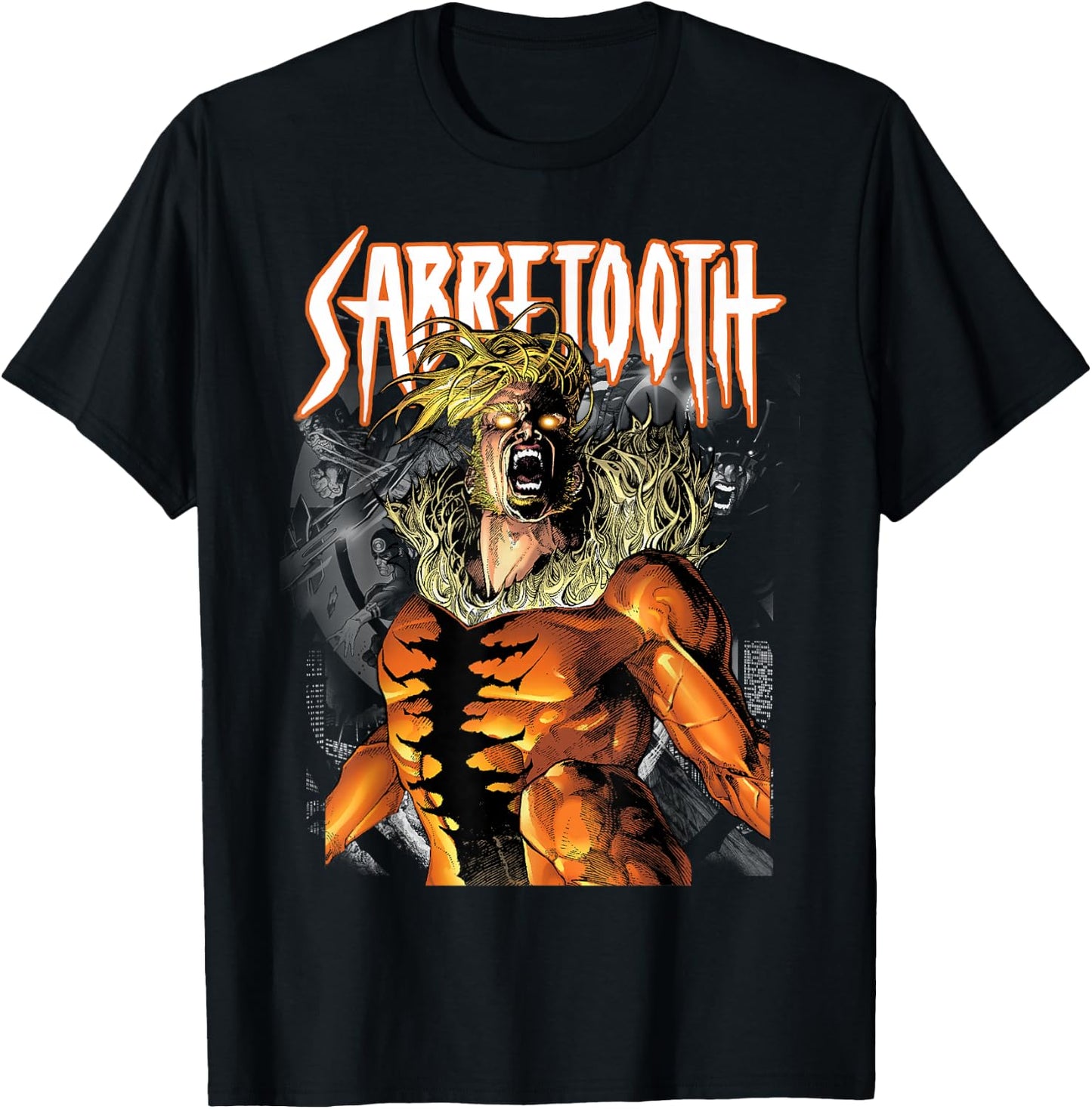 Marvel X-Men Classic Sabretooth Release Inner Beast T-Shirt - T-Shirt | Black