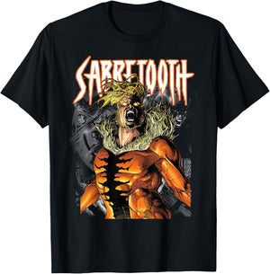 Marvel X-Men Classic Sabretooth Release Inner Beast T-Shirt - T-Shirt | Black