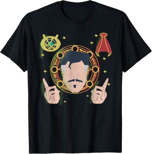Marvel Doctor Strange Eye Agamotto Cloak Levitation T-Shirt - T-Shirt | Black