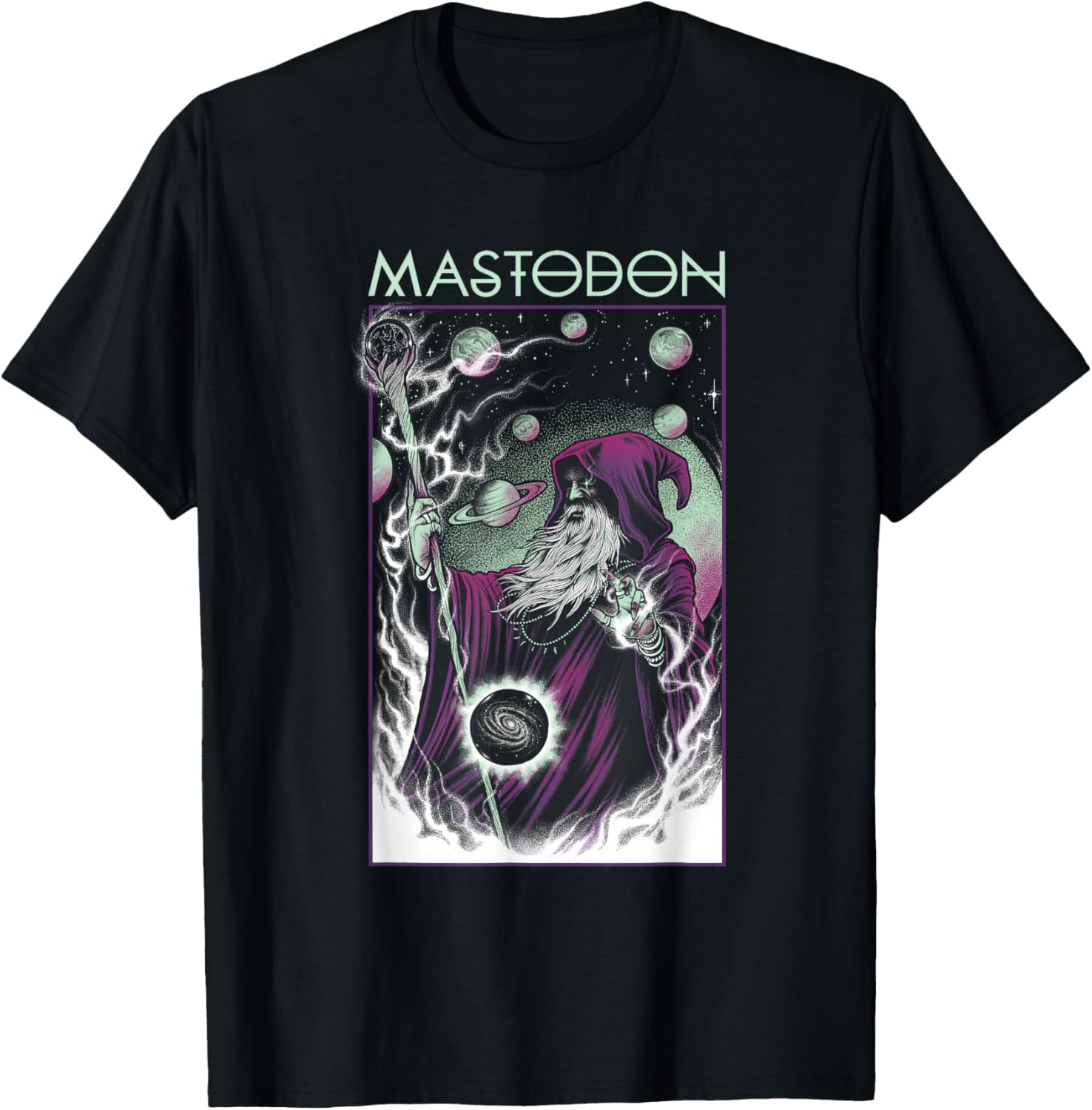 Mastodon The Infinite Arc Tour Saratoga Springs T-Shirt - T-Shirt | Black