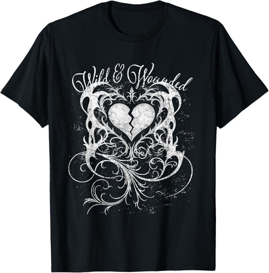 Grunge Goth Y2k Vintage Graphic Gothic Dark Romance Emo Sad T-Shirt - T-Shirt | Black