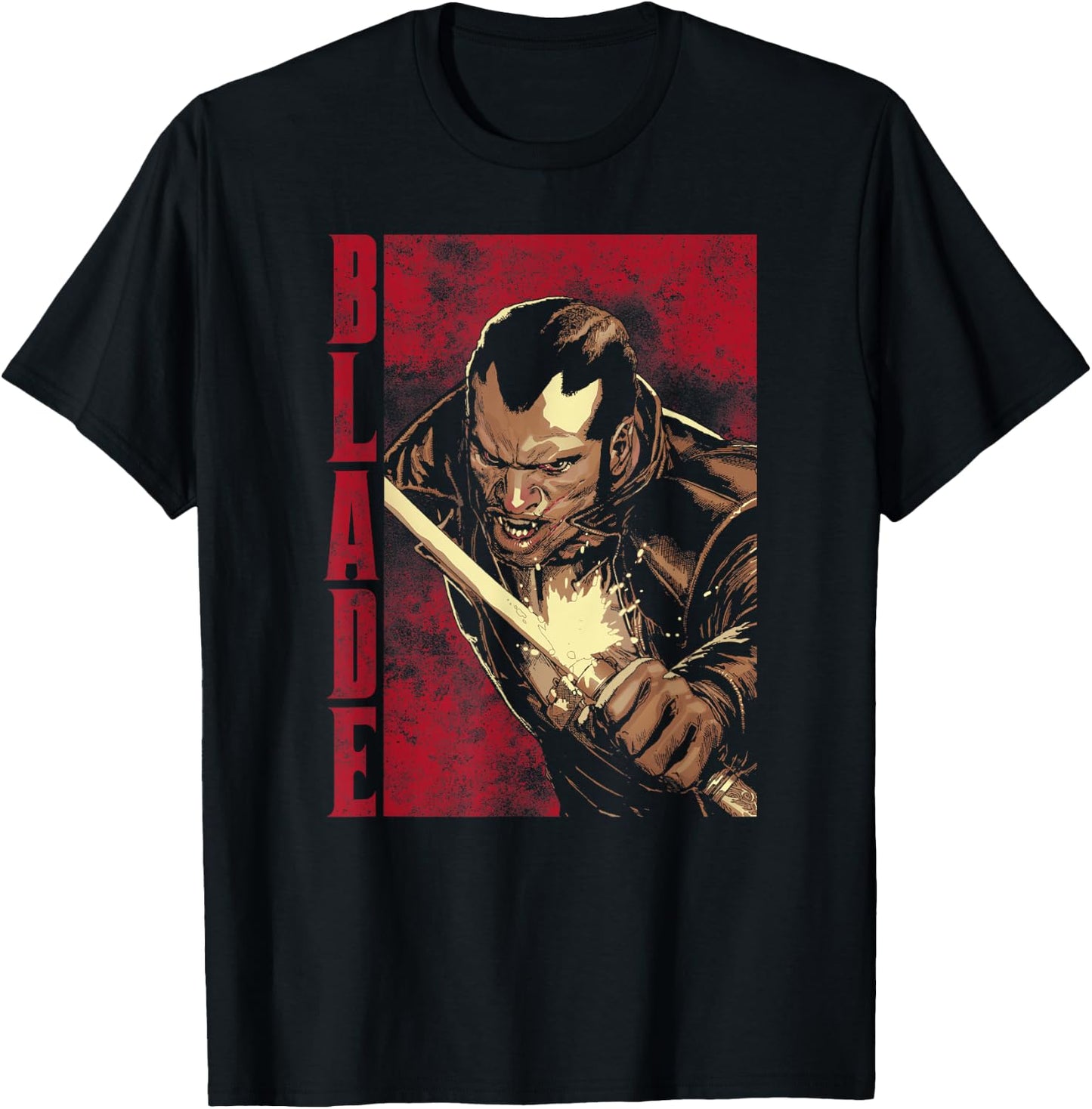 Marvel Blade Epic Sword Deflect Hit Or Miss Graphic T-Shirt - T-Shirt | Black