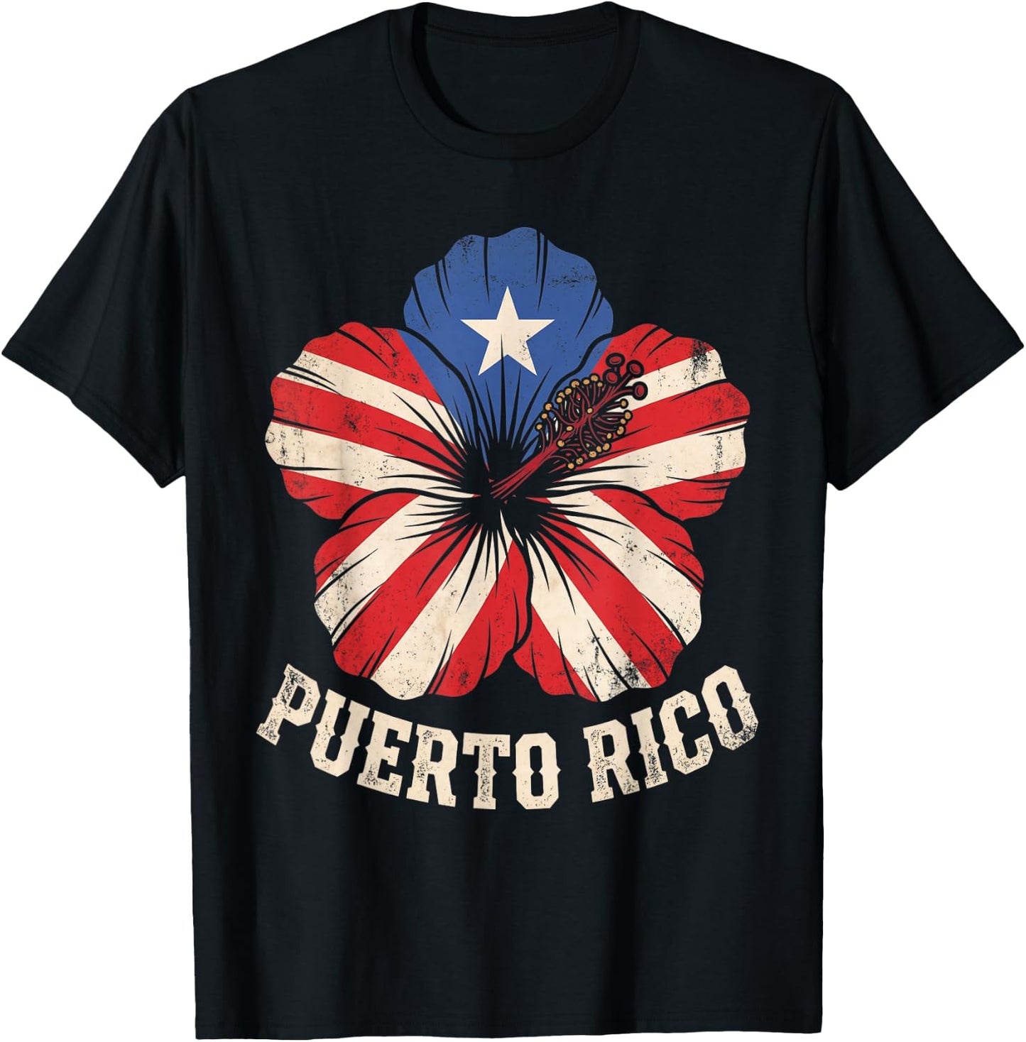 Puerto Rico Flag Patriotic Funny PR Rican Pride Boricua T-Shirt - T-Shirt | Black