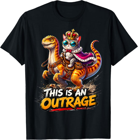 Princess Cat Donut Gold T-Shirt - T-Shirt | Black