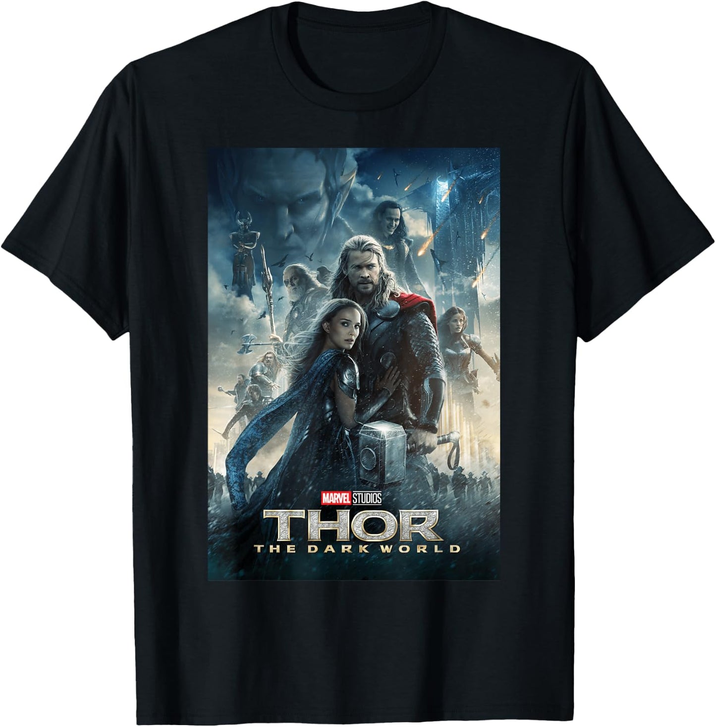 Marvel Studios Thor Dark World Movie Poster Graphic T-Shirt - T-Shirt | Black