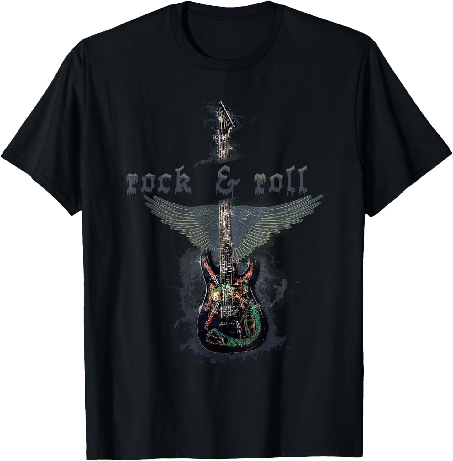 Rock and Roll Guitar product T-Shirt - T-Shirt | Black