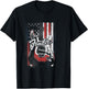 Fender 4th Of July Red White & Rock Vintage Poster T-Shirt - T-Shirt | Black