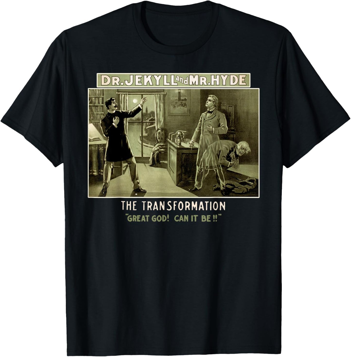 Classic Horror Story Strange Case of Dr. Jekyll and Mr. Hyde T-Shirt - T-Shirt | Black