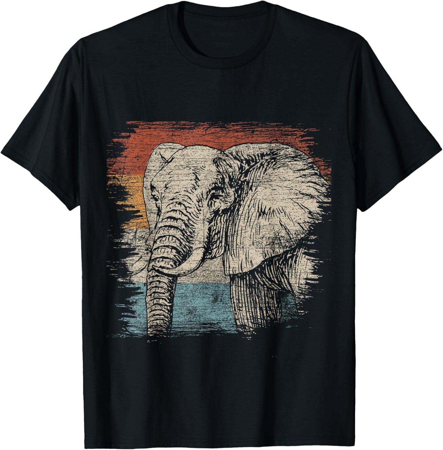 African Animal Lover Gift Elephant T-Shirt - T-Shirt | Black
