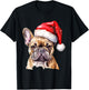 French Bulldog Christmas Dog T-Shirt - T-Shirt | Black