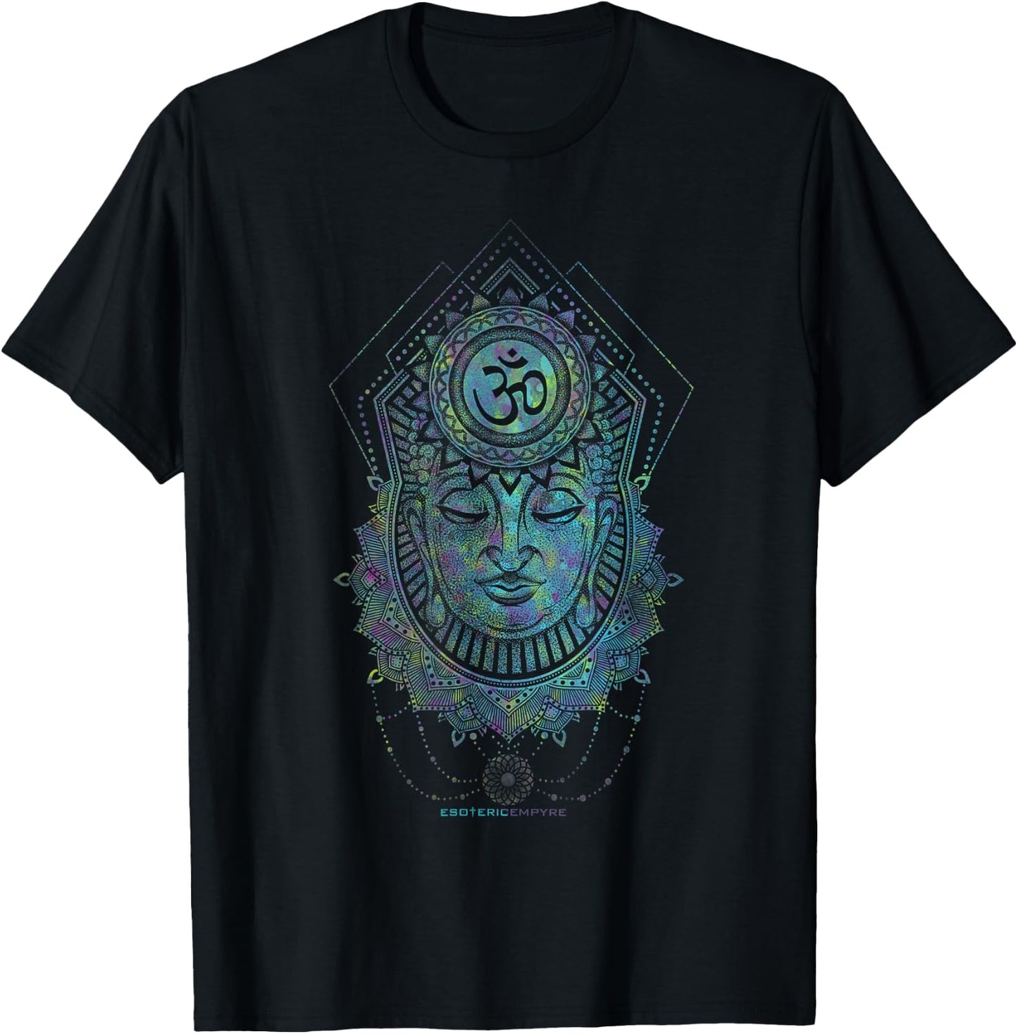 Buddha Sacred Geometry Sacred Geometry Om T-Shirt - T-Shirt | Black
