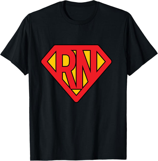 Super Nurse RN superhero Registered Nurse Hero T-Shirt - T-Shirt | Black