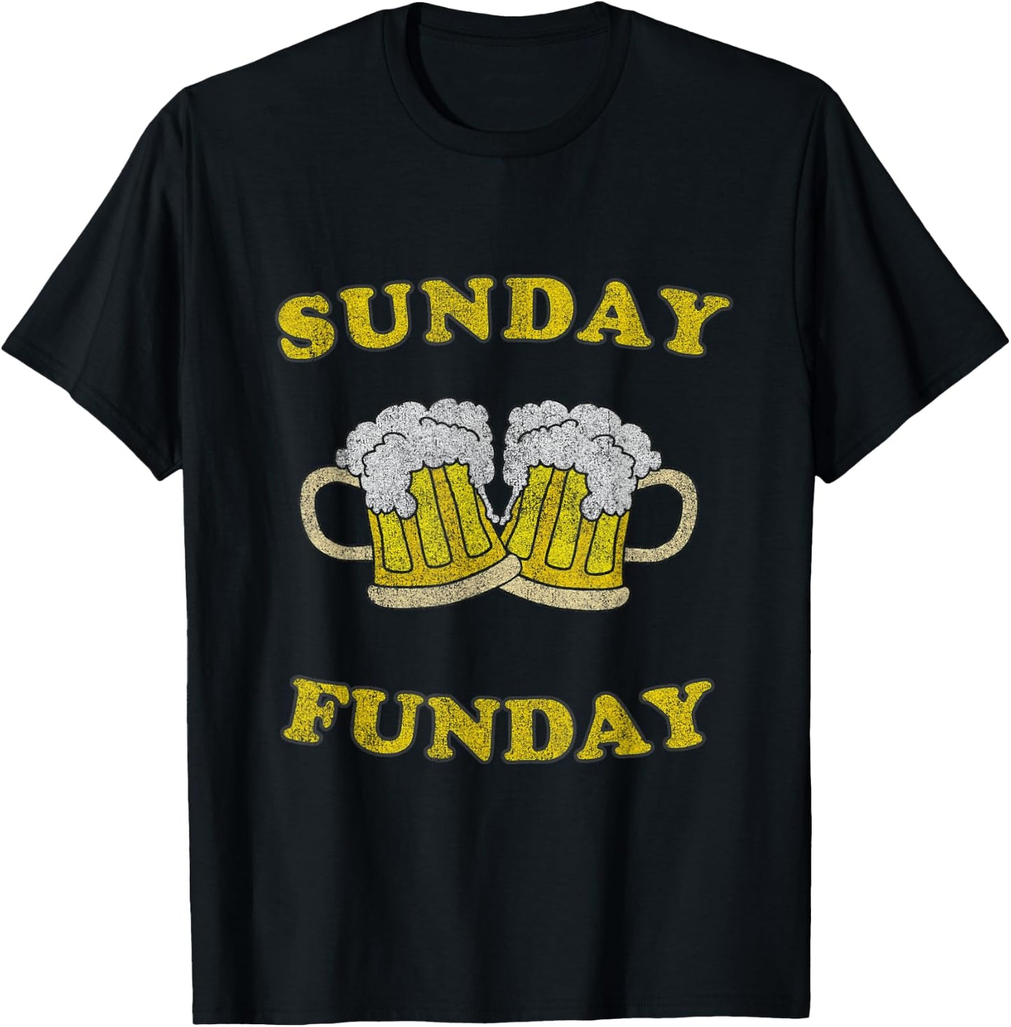 Sunday is Funday Beer Drinking T-Shirt - T-Shirt | Black