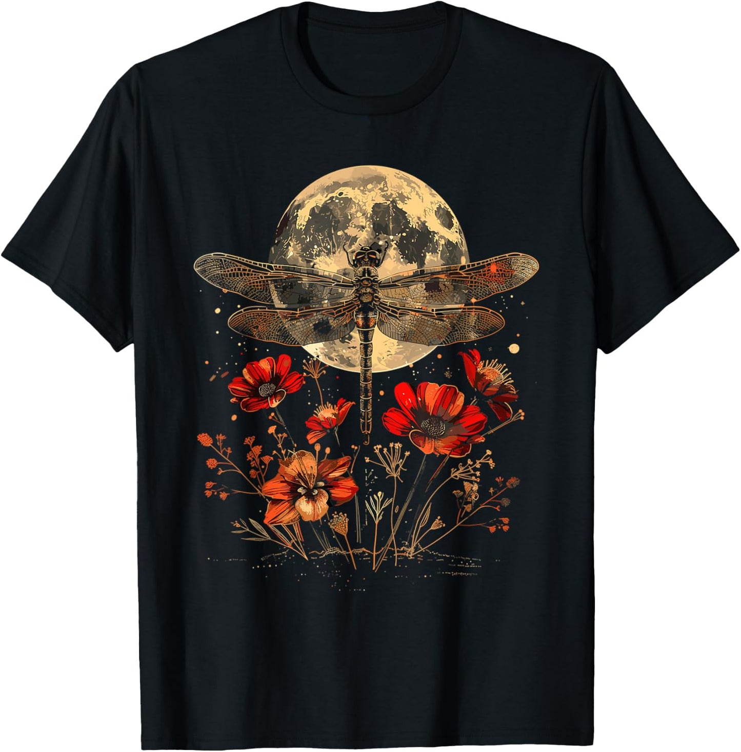 Dragonfly Lover Insect Dragonflies Nature T-Shirt - T-Shirt | Black