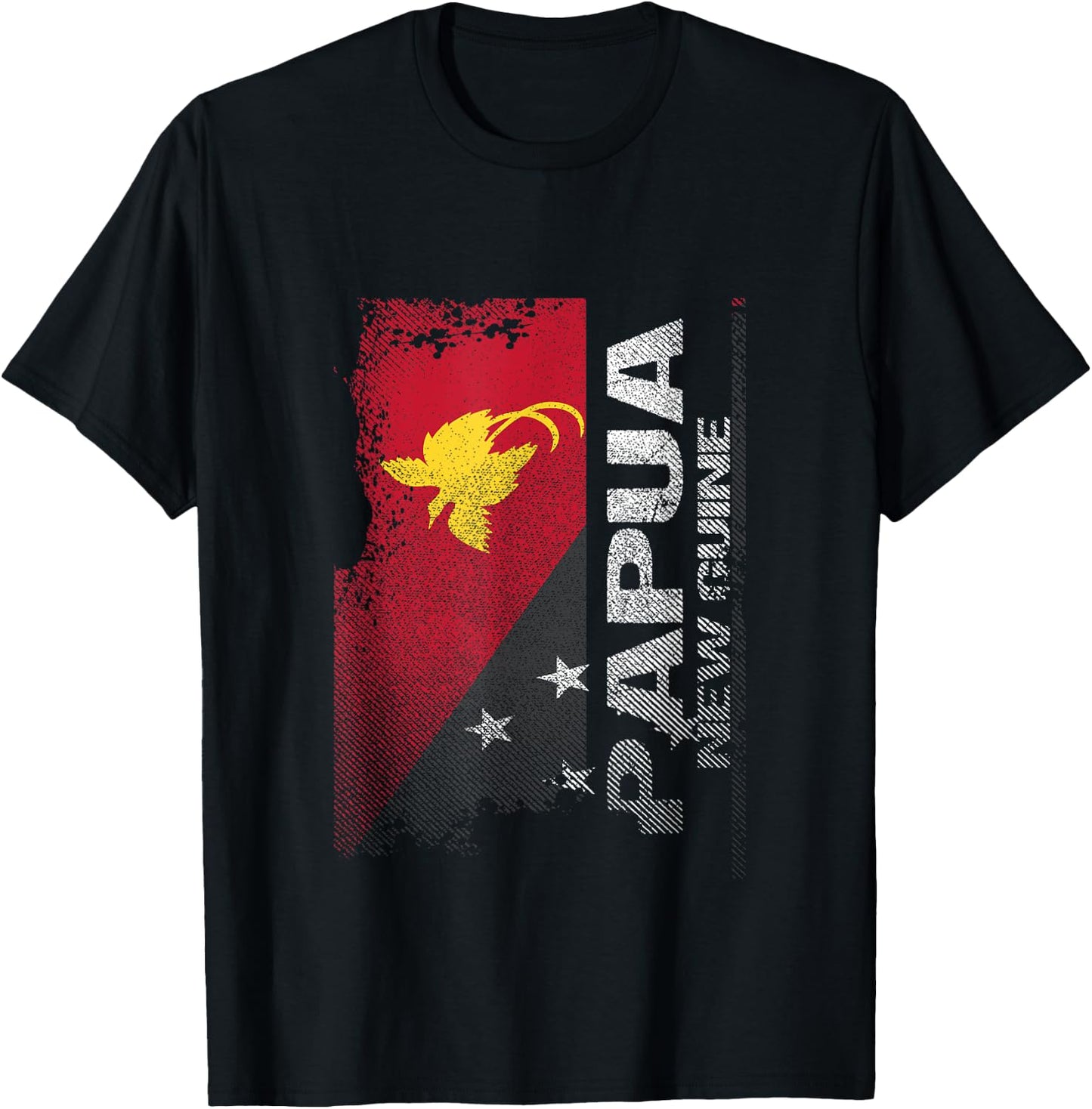 Papua New Guinea Flag , Papuan Country Flag Shirt T-Shirt - T-Shirt | Black