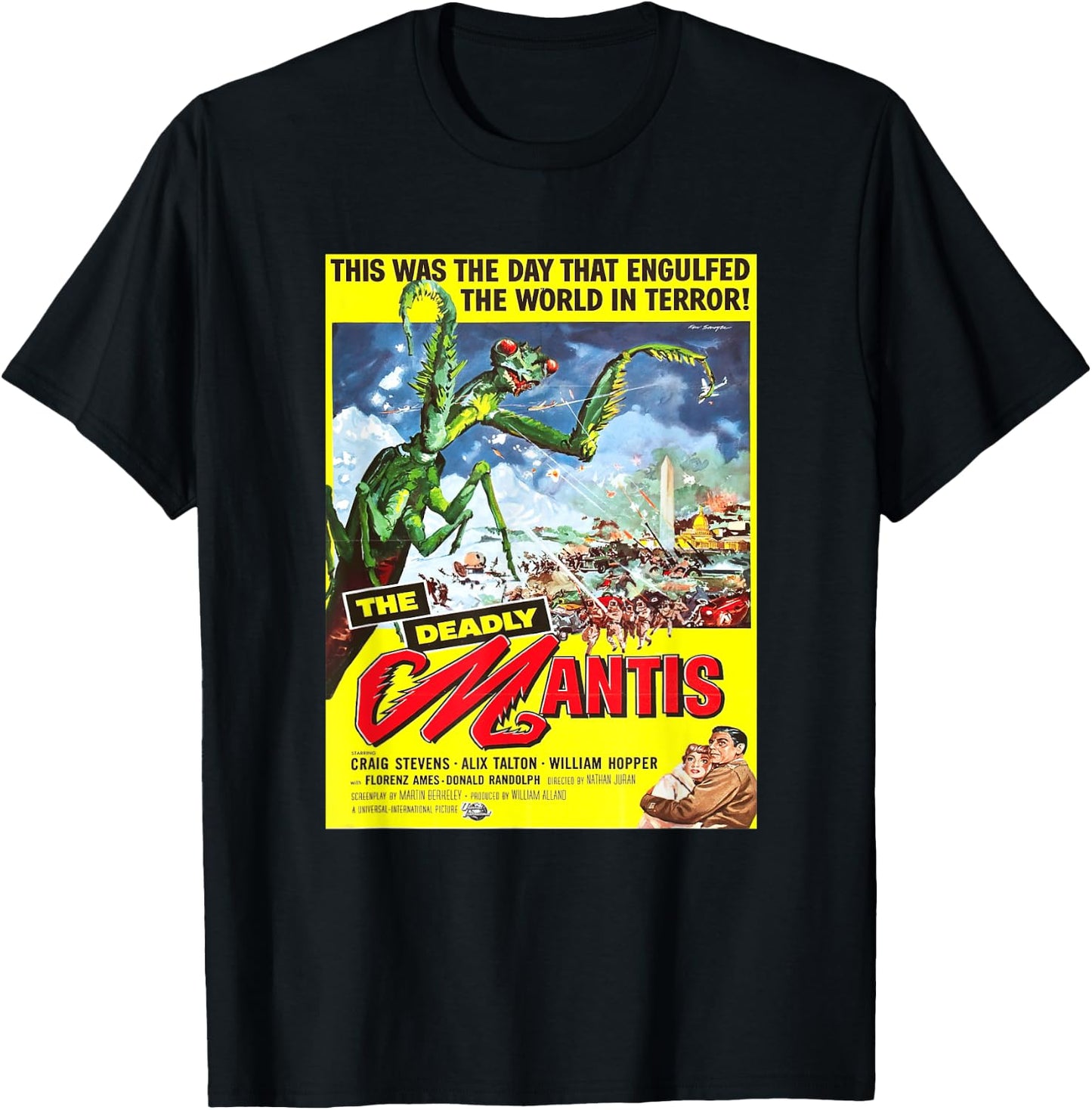 Vintage Mantis science-fiction movie shirt T-Shirt - T-Shirt | Black