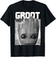 Marvel Guardians Vol. 2 Baby Groot Close-Up C1 T-Shirt - T-Shirt | Black