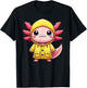 Axolotl Wearing A Raincoat T-Shirt - T-Shirt | Black