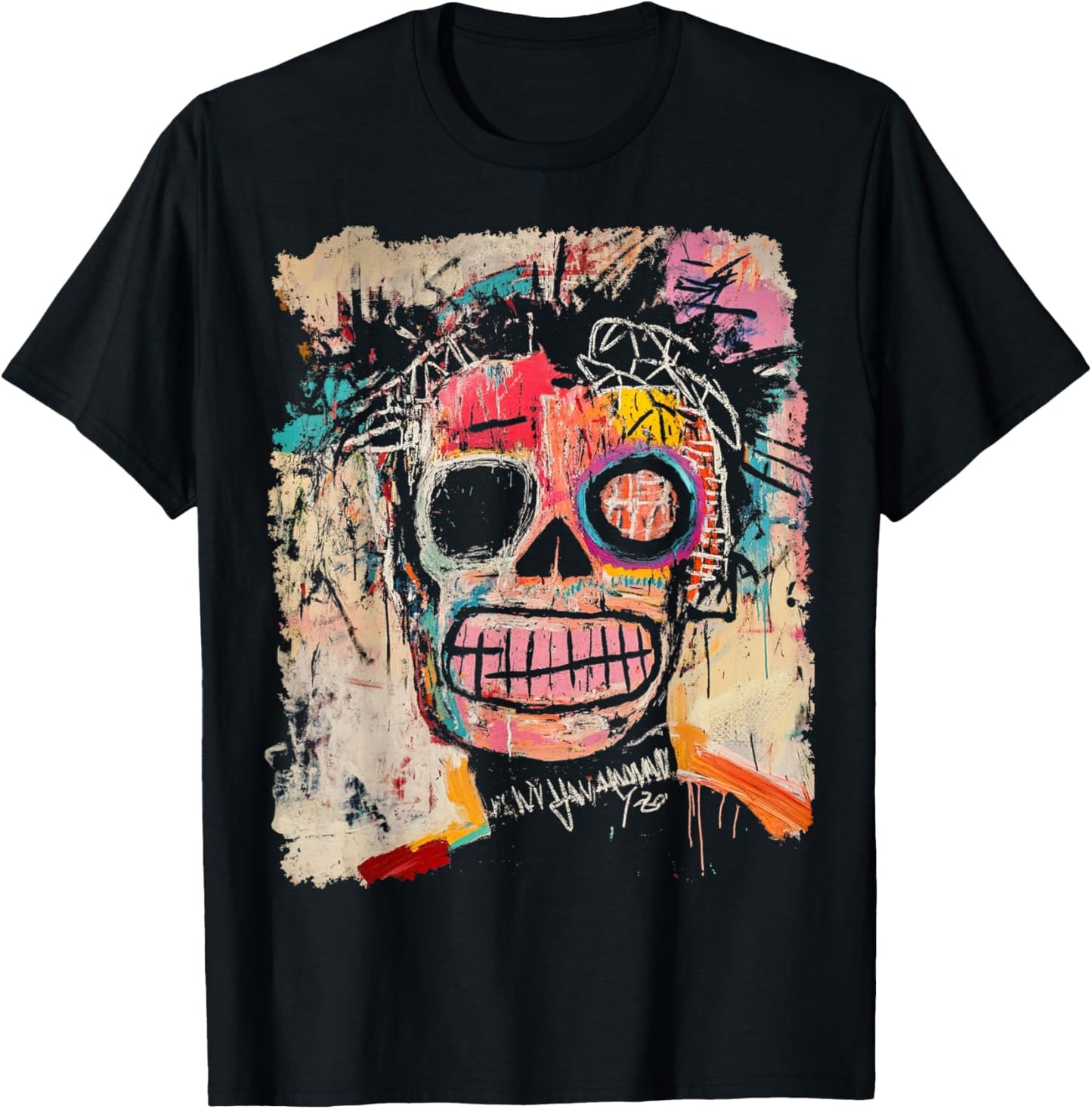 Abstract Art Graffiti 80s T-Shirt - T-Shirt | Black