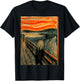 The Scream by Edvard Munch 1893 Expressionism Art Aesthetic T-Shirt - T-Shirt | Black