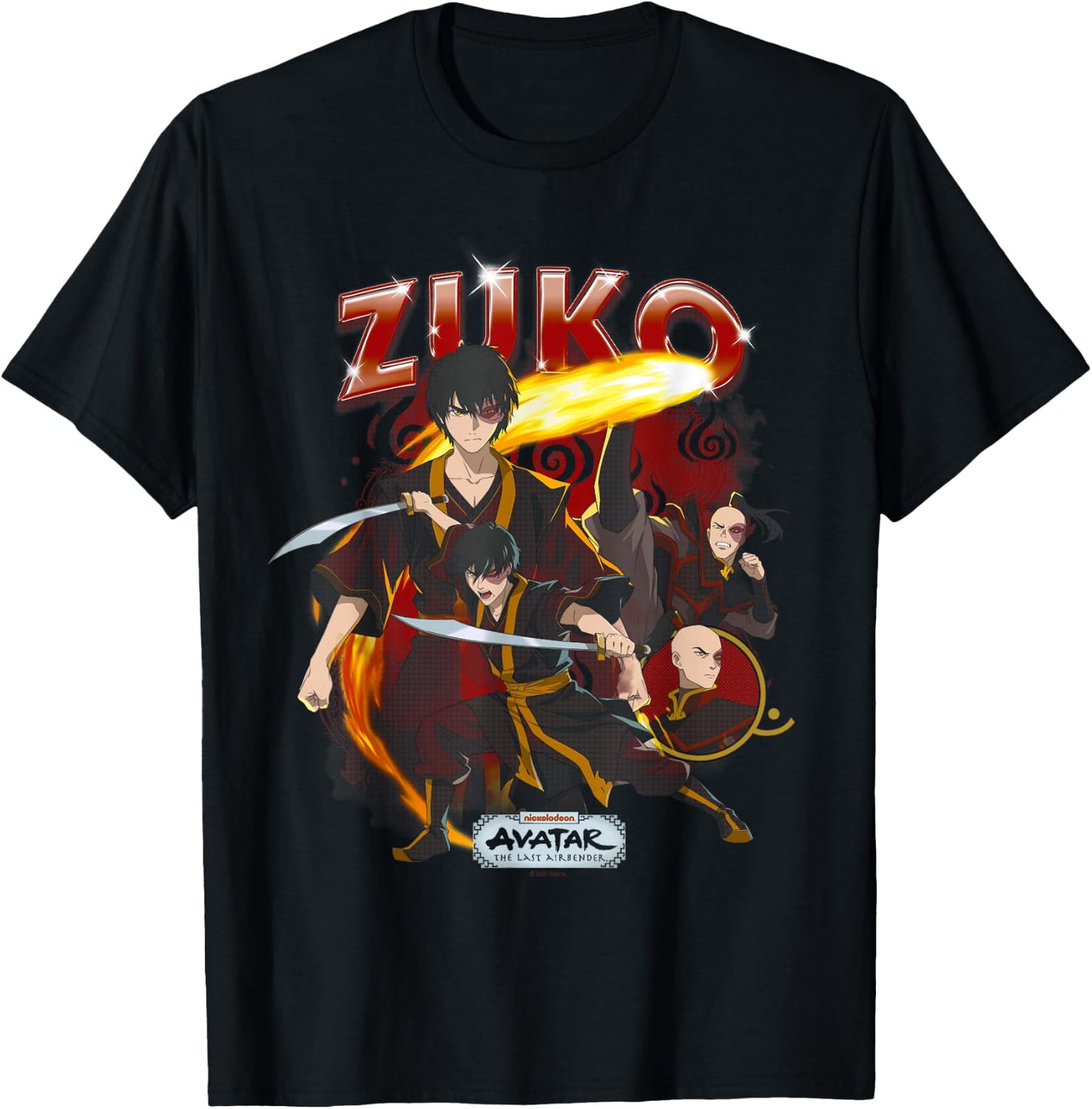 Avatar: The Last Airbender Zuko Heartthrob T-Shirt - T-Shirt | Black