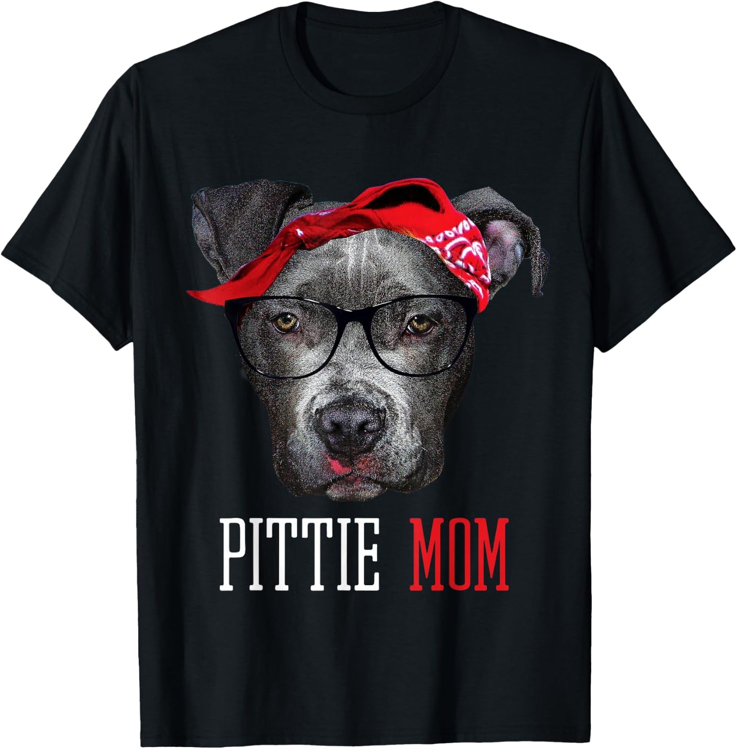Pittie Mom Pitbull Dog Lovers Women T-Shirt - T-Shirt | Black