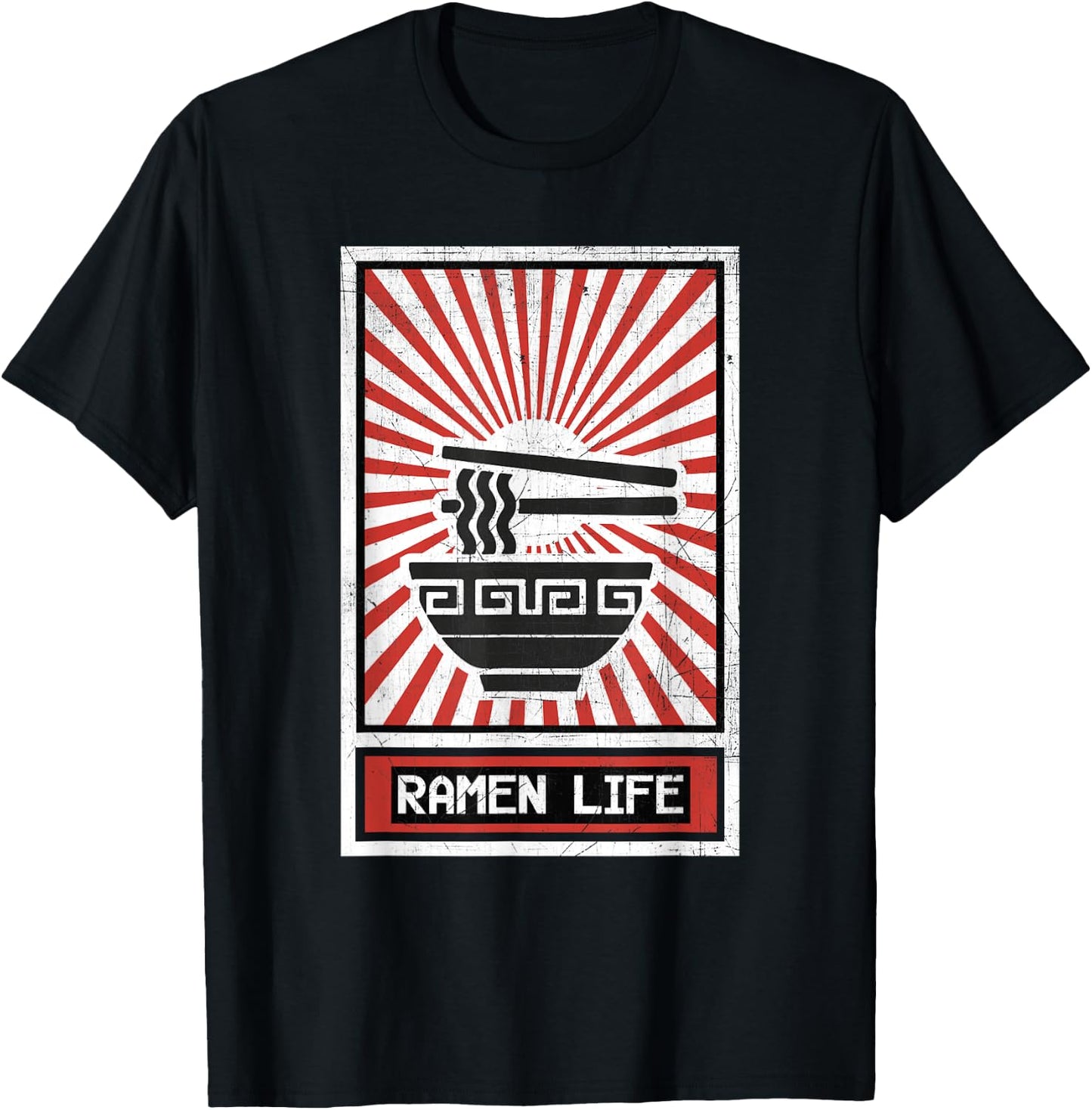 Ramen Life Noodle Soup T-Shirt - T-Shirt | Black