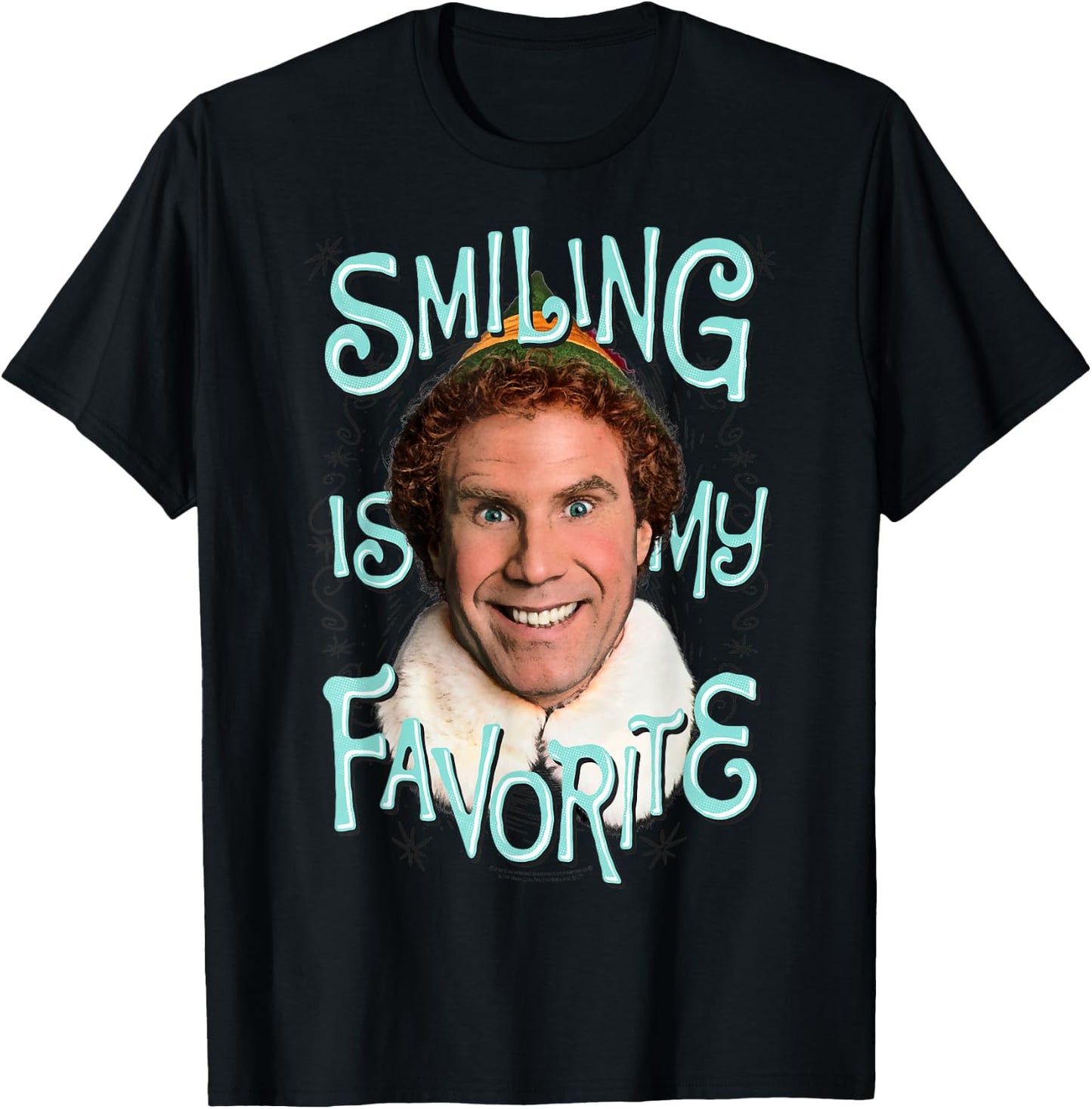 Elf Movie Smiling T Shirt T-Shirt - T-Shirt | Black