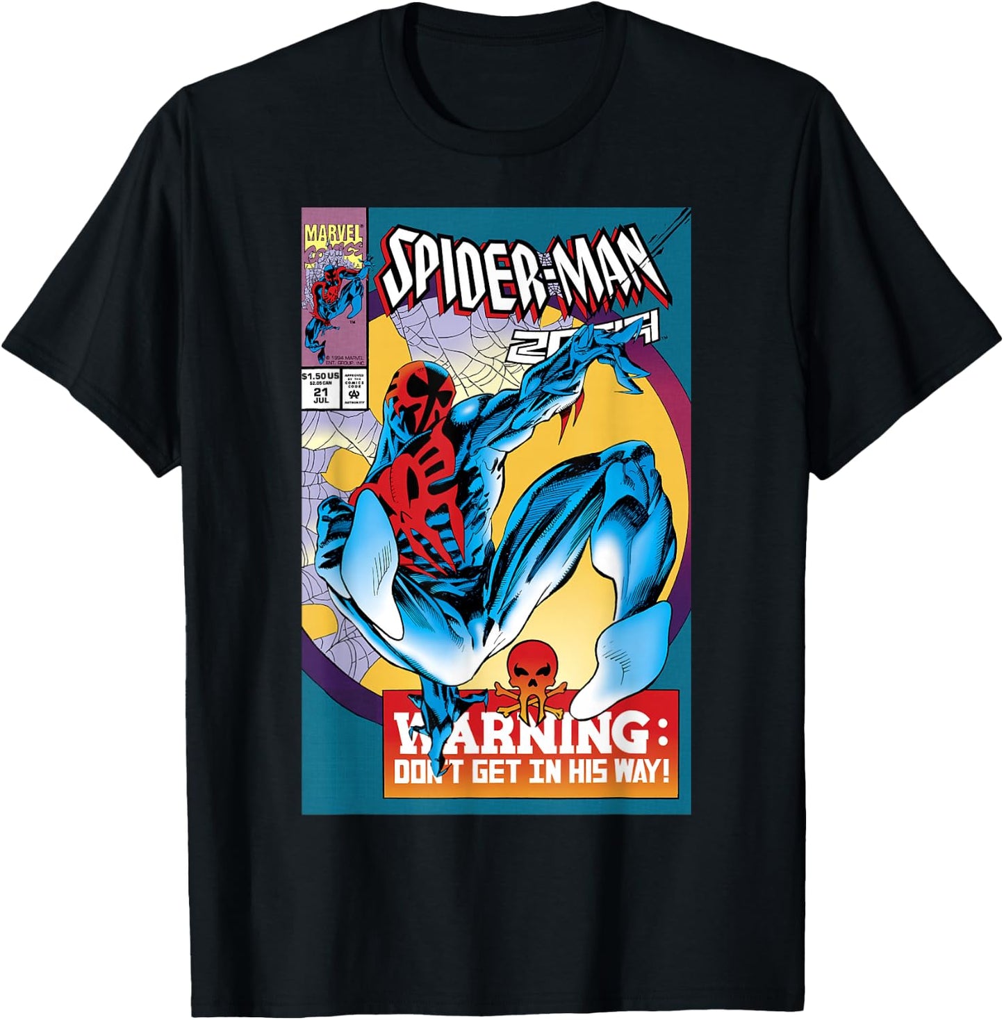 Marvel Spider-Man 2099 Comic Cover Small T-Shirt - T-Shirt | Black