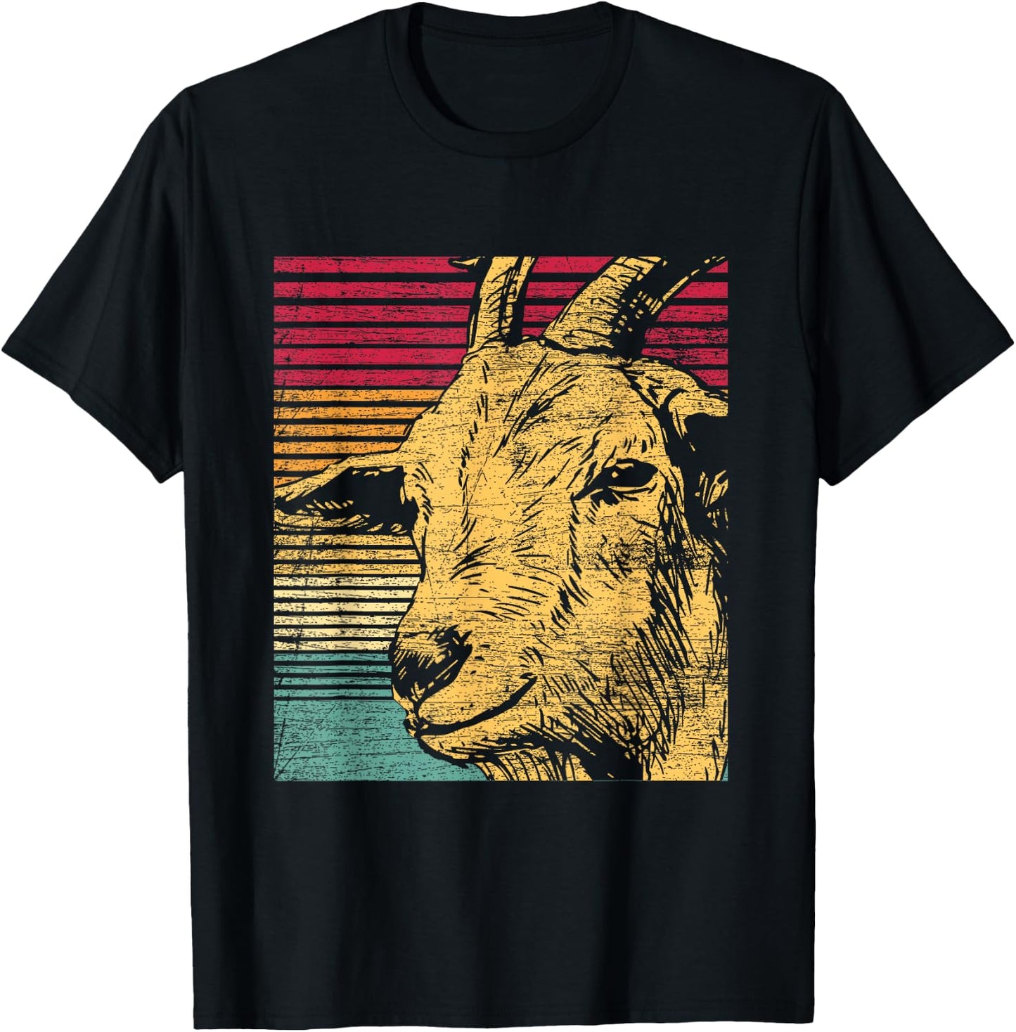 Retro Goat T-Shirt - T-Shirt | Black