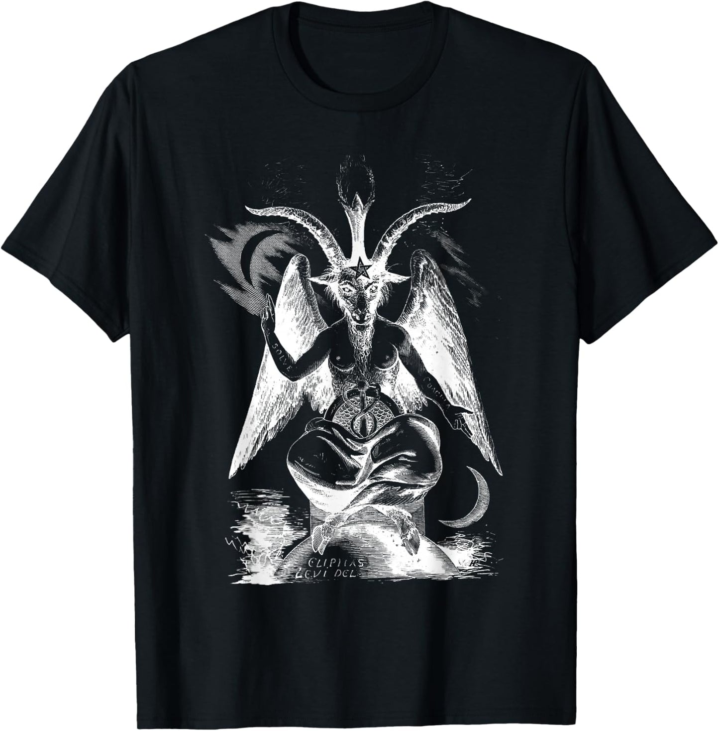 Baphomet . Sigil of Baphomet Goat Head Satan T-Shirt - T-Shirt | Black