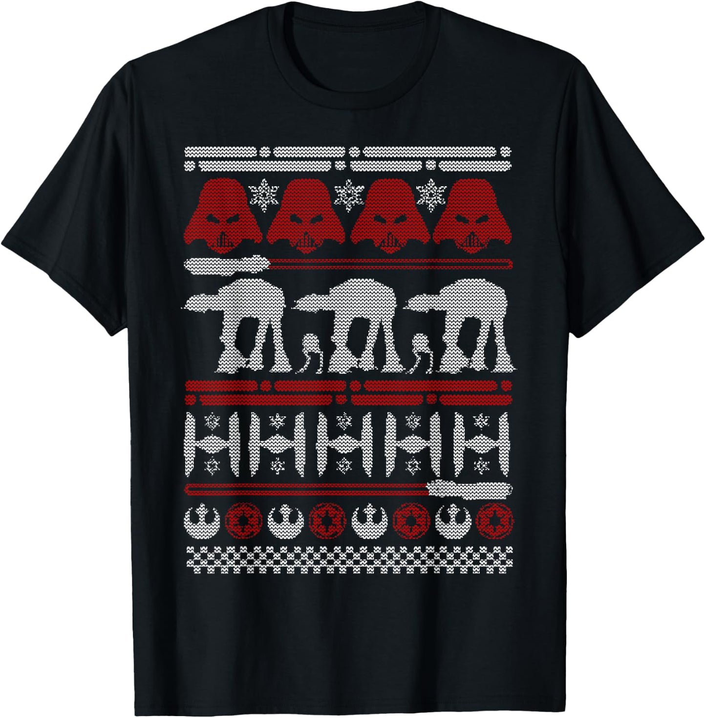 Star Wars Battle Of Hoth Ugly Christmas Sweater T-Shirt - T-Shirt | Black
