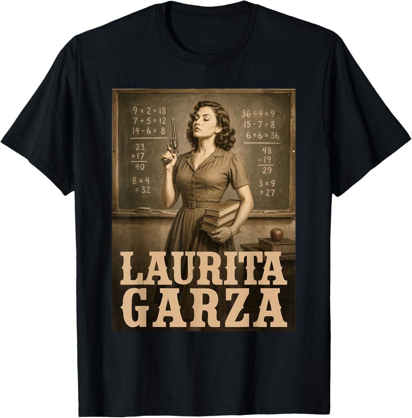 Laurita Garza Vintage Western Teacher Scene T-Shirt - T-Shirt | Black