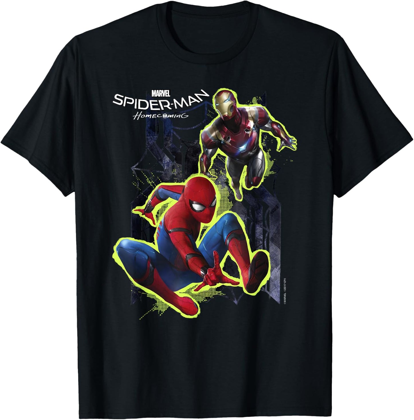 Marvel Spider-Man Homecoming Iron Man The Mentor T-Shirt - T-Shirt | Black