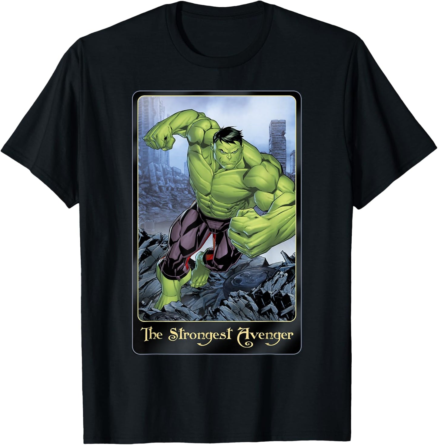 Marvel Strongest Avenger Incredible Hulk Graphic T-Shirt - T-Shirt | Black