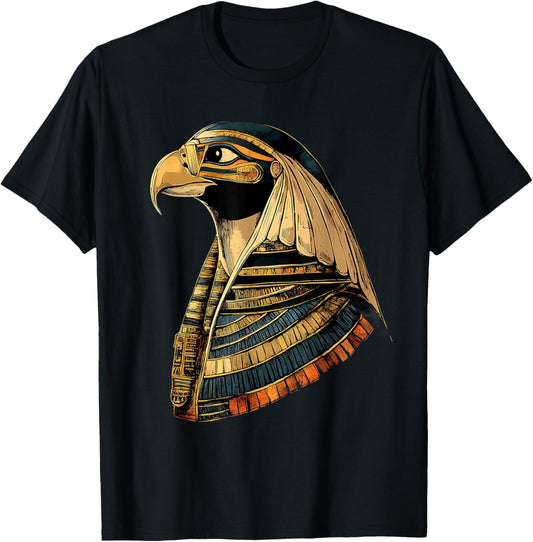 Ancient Egypt Falcon Egyptology Egyptian God Egypt Mythology T-Shirt - T-Shirt | Black