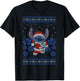 Disney Lilo & Stitch Christmas Stitch Sweater Style T-Shirt - T-Shirt | Black