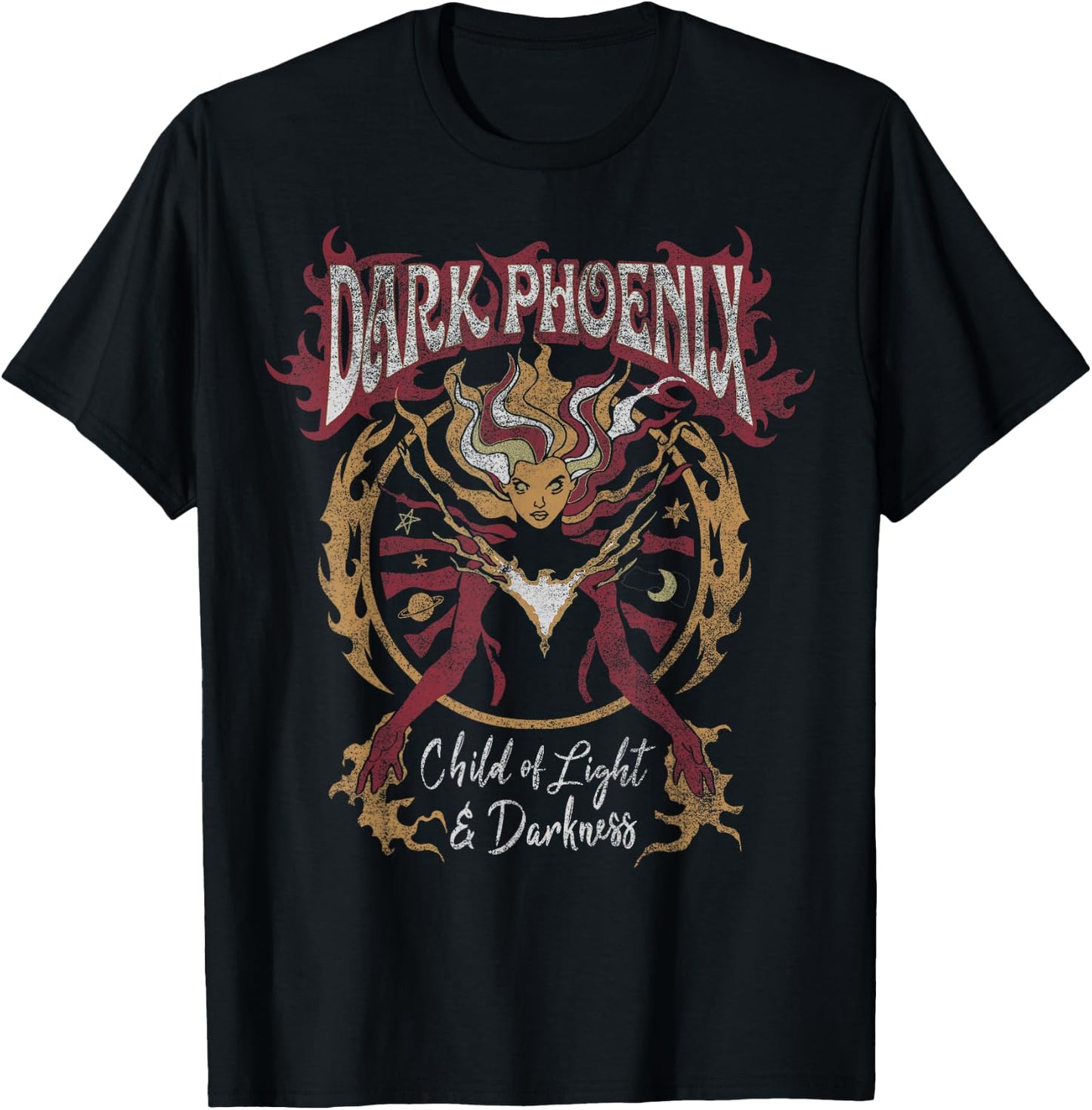 Marvel X-Men Dark Phoenix Light & Darkness Retro T-Shirt - T-Shirt | Black