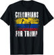 Colombians For Trump - American and Colombia Patriotic T-Shirt - T-Shirt | Black