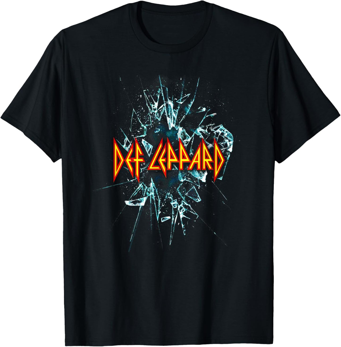 Def Leppard Classic Black Album - 100% Cotton, Adult Short Sleeve T-Shirt - T-Shirt | Black