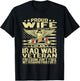 Proud Wife Of An Iraq Veteran Military Veteran's Spouse Gift T-Shirt - T-Shirt | Black