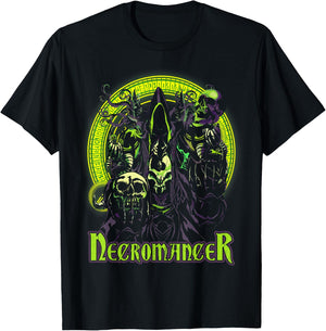 Necromancer Fantasy Magic Roleplaying Tabletop RPG Gamers T-Shirt - T-Shirt | Black