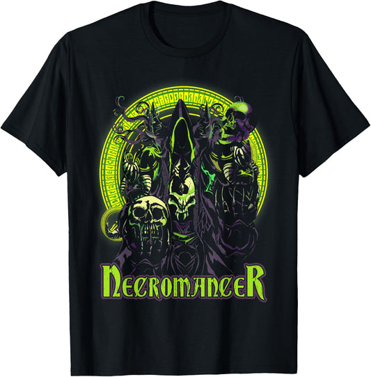 Necromancer Fantasy Magic Roleplaying Tabletop RPG Gamers T-Shirt - T-Shirt | Black