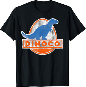 Disney Pixar Cars Iconic DINOCO Distressed Dinosaur Logo T-Shirt - T-Shirt | Black